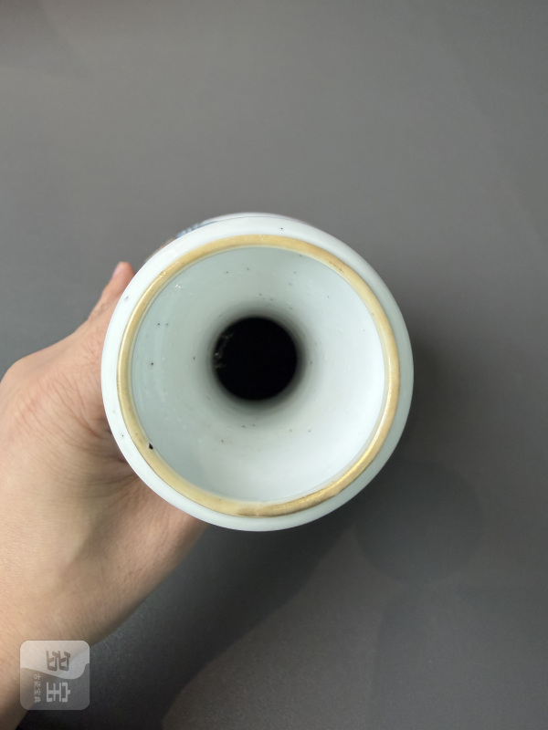 清咸丰 粉彩八仙雅集图瓶 - 图7